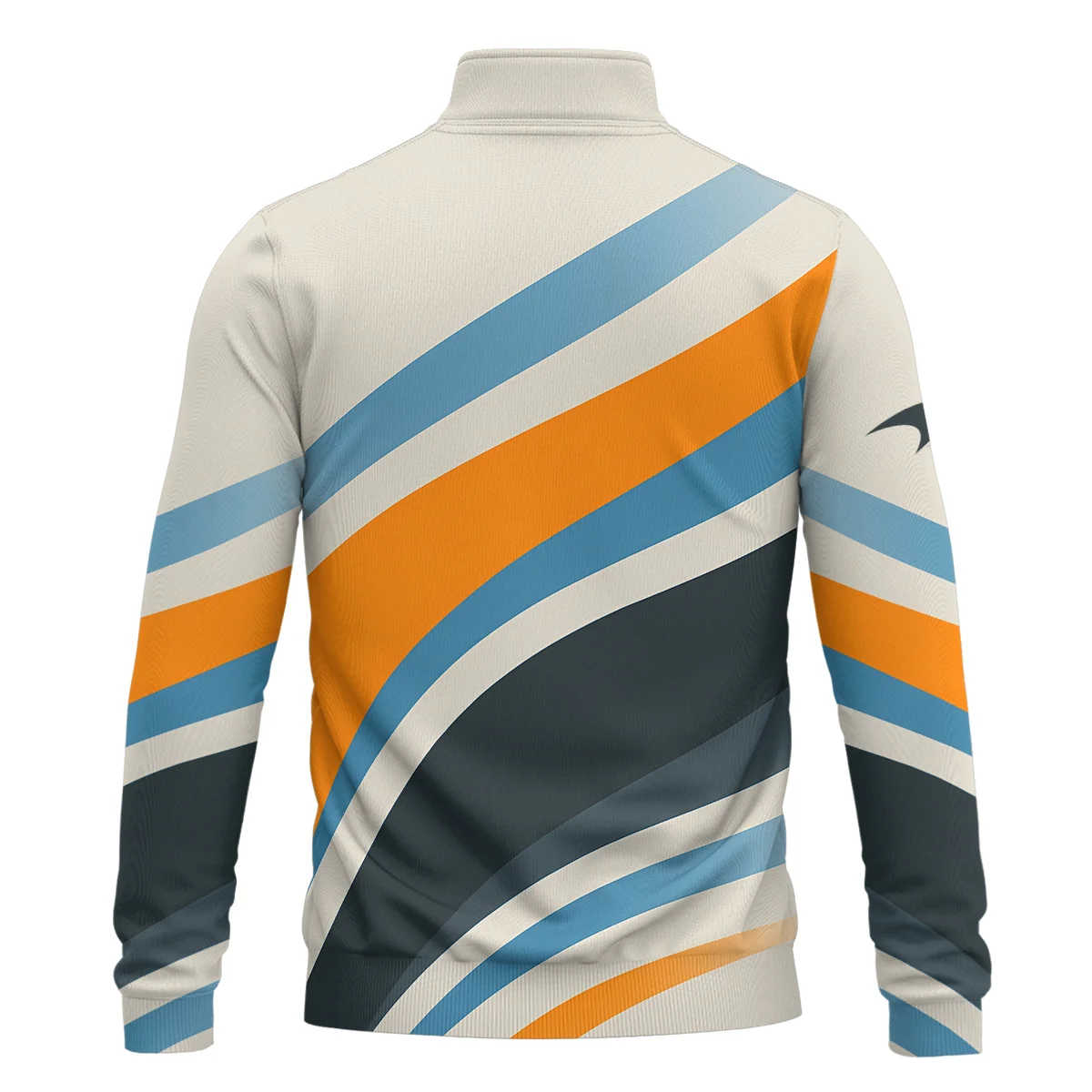 Waves Pattern McLaren F1 Quarter-Zip Sweatshirt BLMCL1625A2QZS - Image 3