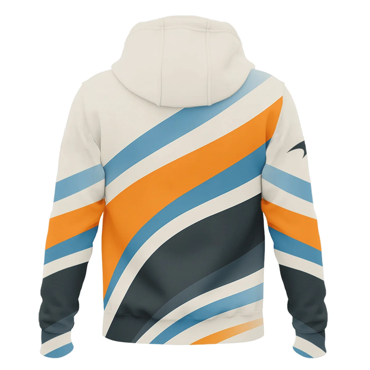 Waves Pattern McLaren F1 Zipper Hoodie BLMCL1625A2ZHD - Motorsport Apparel - Image 3