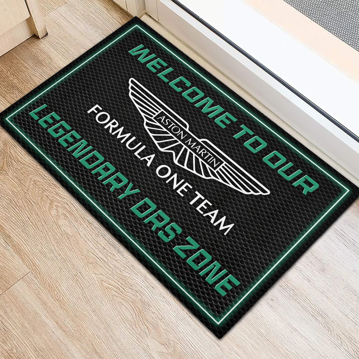 Welcome To Legendary DRS Zone Aston Martin F1 Rubber Base Doormat - All Over Print BLF1139A6AM - Image 3