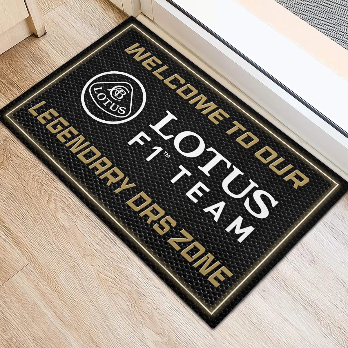 Welcome To Legendary DRS Zone Lotus F1 Rubber Base Doormat - All Over Print BLF1139A6LT - Image 3
