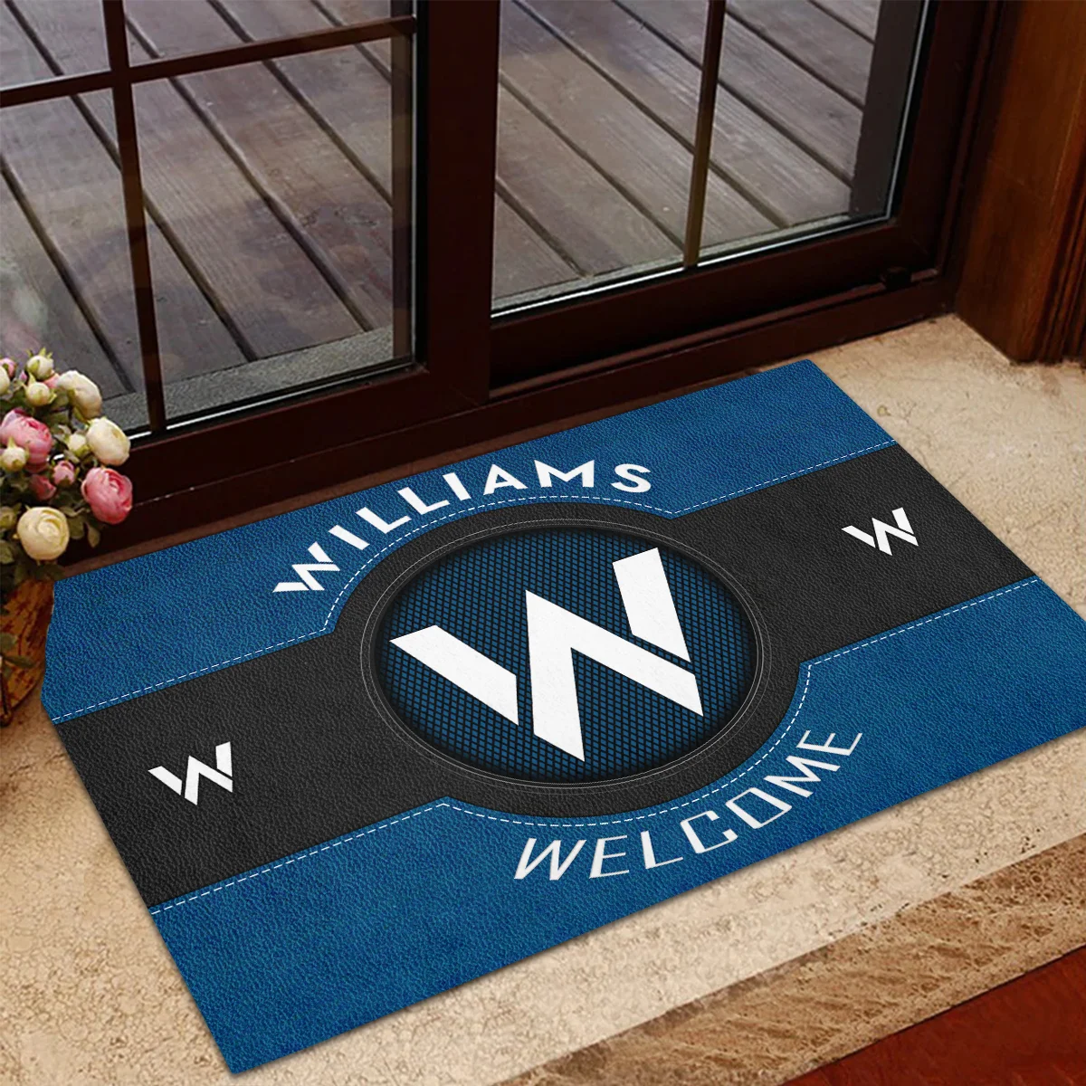 Welcome Williams F1 Rubber Base Doormat - All Over Print BLF1139A1WIL