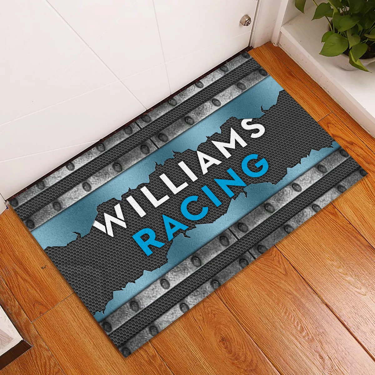 Williams F1 Rubber Base Doormat - All Over Print BLF1139A5WIL - Image 2