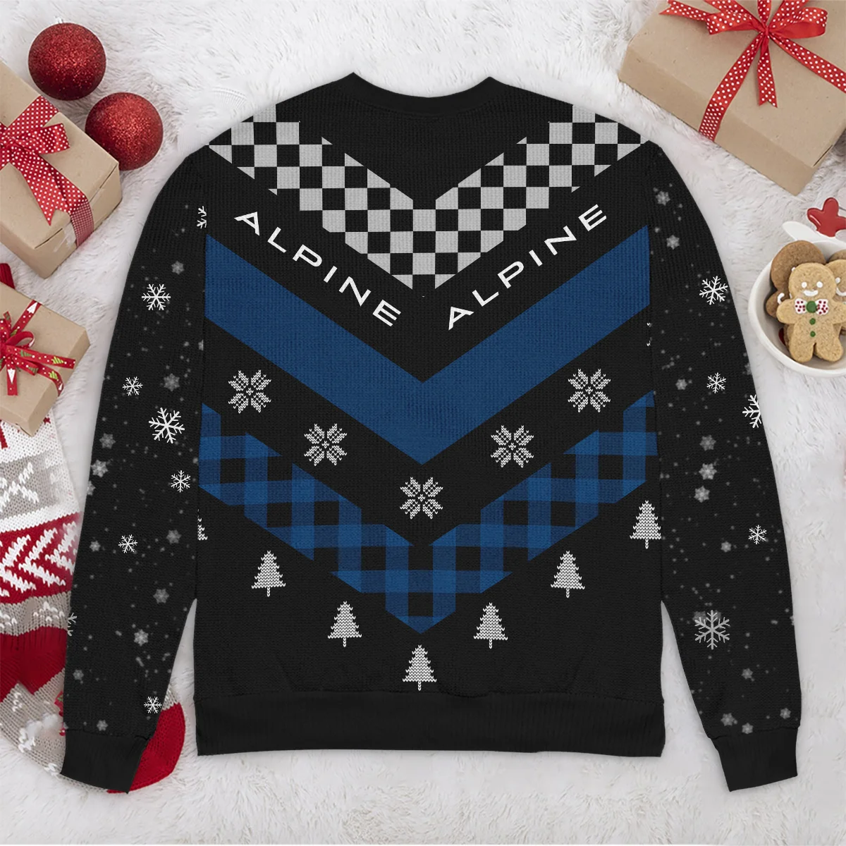 Winter Xmas Pattern Alpine Formula 1 - Ugly Sweater BLVAF1220925A32ALP - Image 6