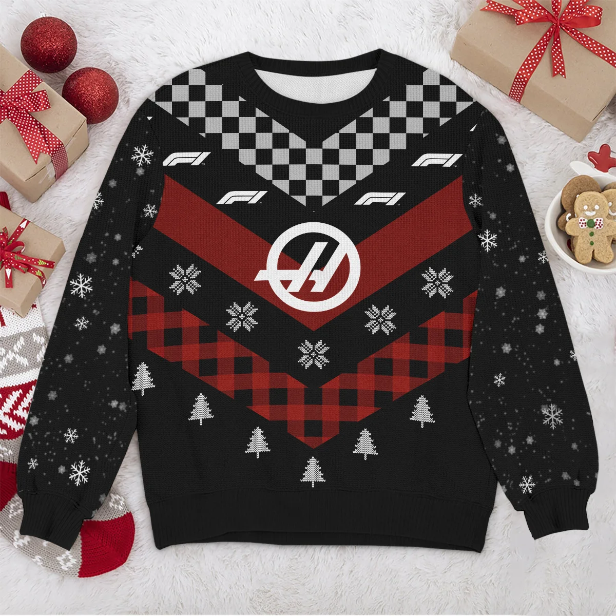 Winter Xmas Pattern Haas Formula 1 - Ugly Sweater BLVAF1220925A32HAAS - Image 4