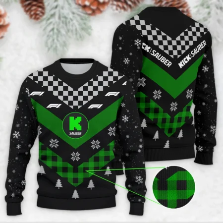 Winter Xmas Pattern Kick Sauber Formula 1 - Ugly Sweater BLVAF1220925A32KS - Pit Lane Clothing