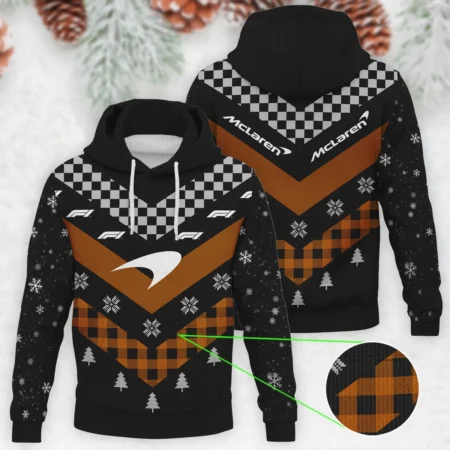 Winter Xmas Pattern McLaren Formula 1 - Knitted Hoodie BLVAF12209250A32MCL - Motorsport Lifestyle Wear