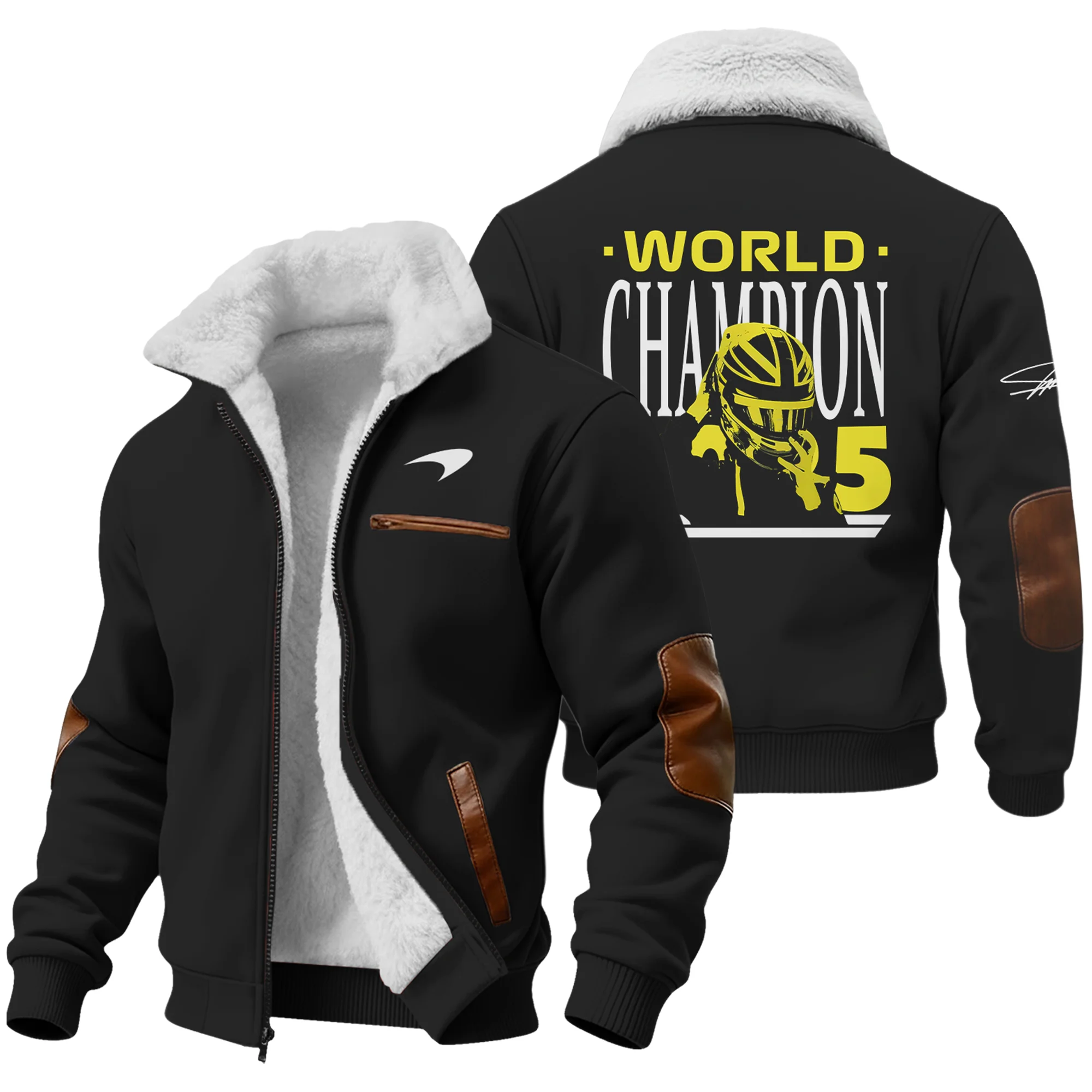 World Champion 2025 Lando Norris McLaren F1 Team Fleece Jacket BLVALN051225A5FJ - Racing Lifestyle Clothing