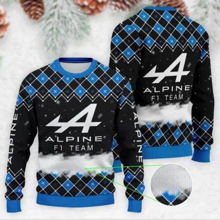 X-Mas Alpine Formula 1 - Ugly Sweater BLVAF1220925A3ALP - Motorsport Lifestyle Wear