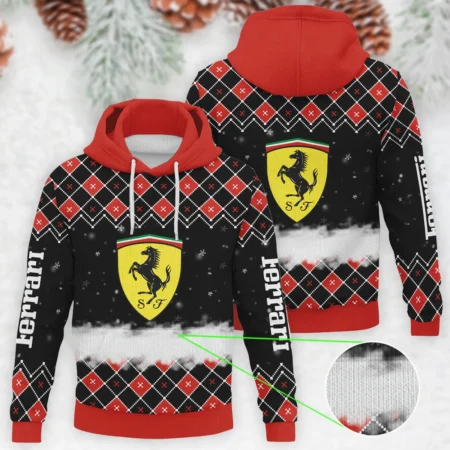 X-Mas Ferrari Formula 1 - Knitted Hoodie BLVAF12209250A3FRR - Pit Lane Clothing