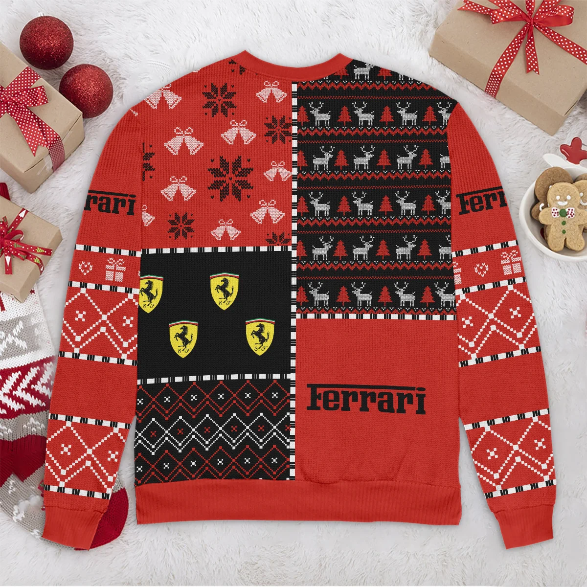 X-Mas Pattern Ferrari Formula 1 - Ugly Sweater BLVAF1220925A2FRR - Image 6