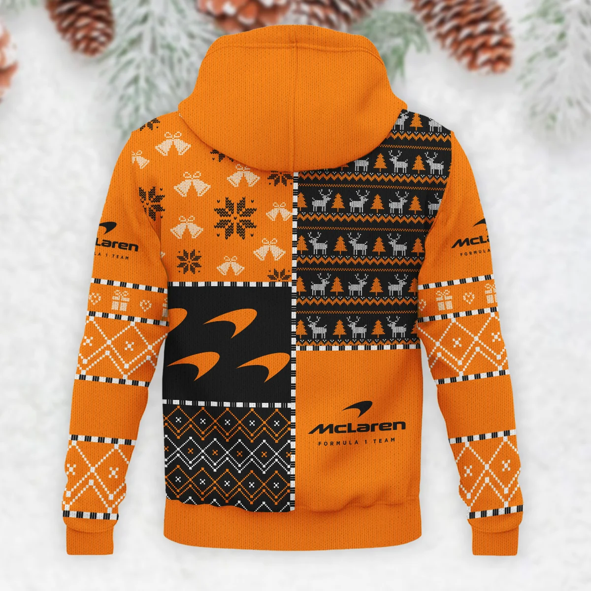 X-Mas Pattern McLaren Formula 1 - Knitted Hoodie BLVAF12209250A2MCL - Image 3