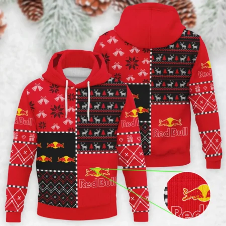 X-Mas Pattern Red Bull Racing Formula 1 - Knitted Hoodie BLVAF12209250A2RBR - Trackside Outfit