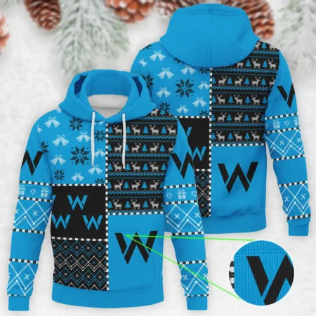 X-Mas Pattern Williams Formula 1 - Knitted Hoodie BLVAF12209250A2WIL - Motorsport Apparel