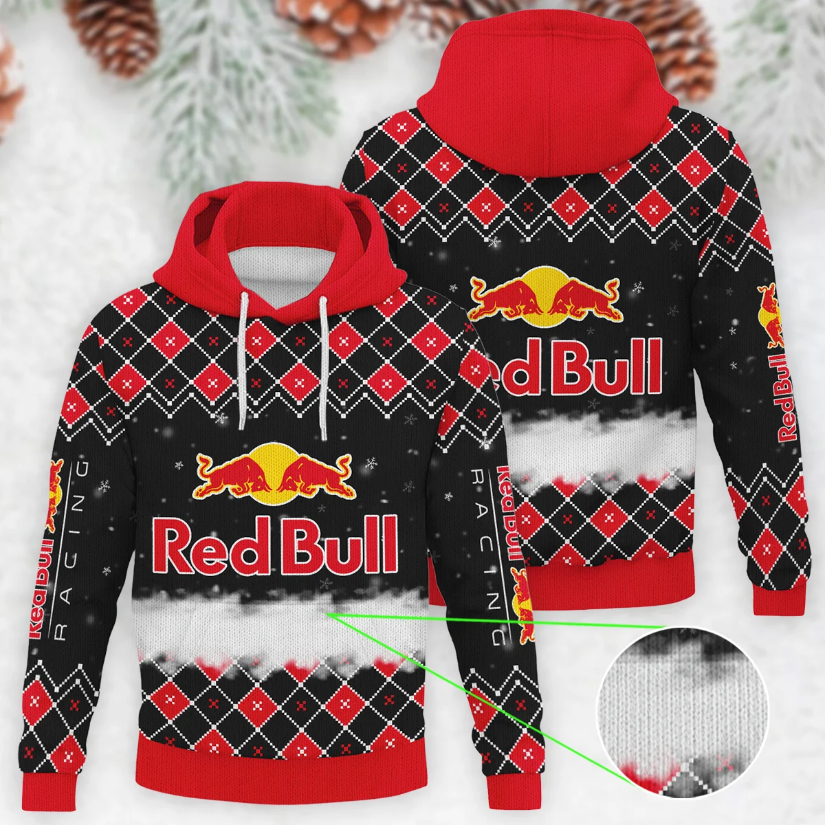 X-Mas Red Bull Racing Formula 1 - Knitted Hoodie BLVAF12209250A3RBR