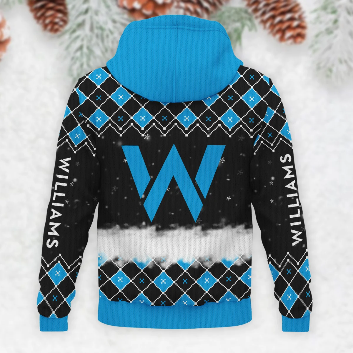 X-Mas Williams Formula 1 - Knitted Hoodie BLVAF12209250A3WIL - Image 3