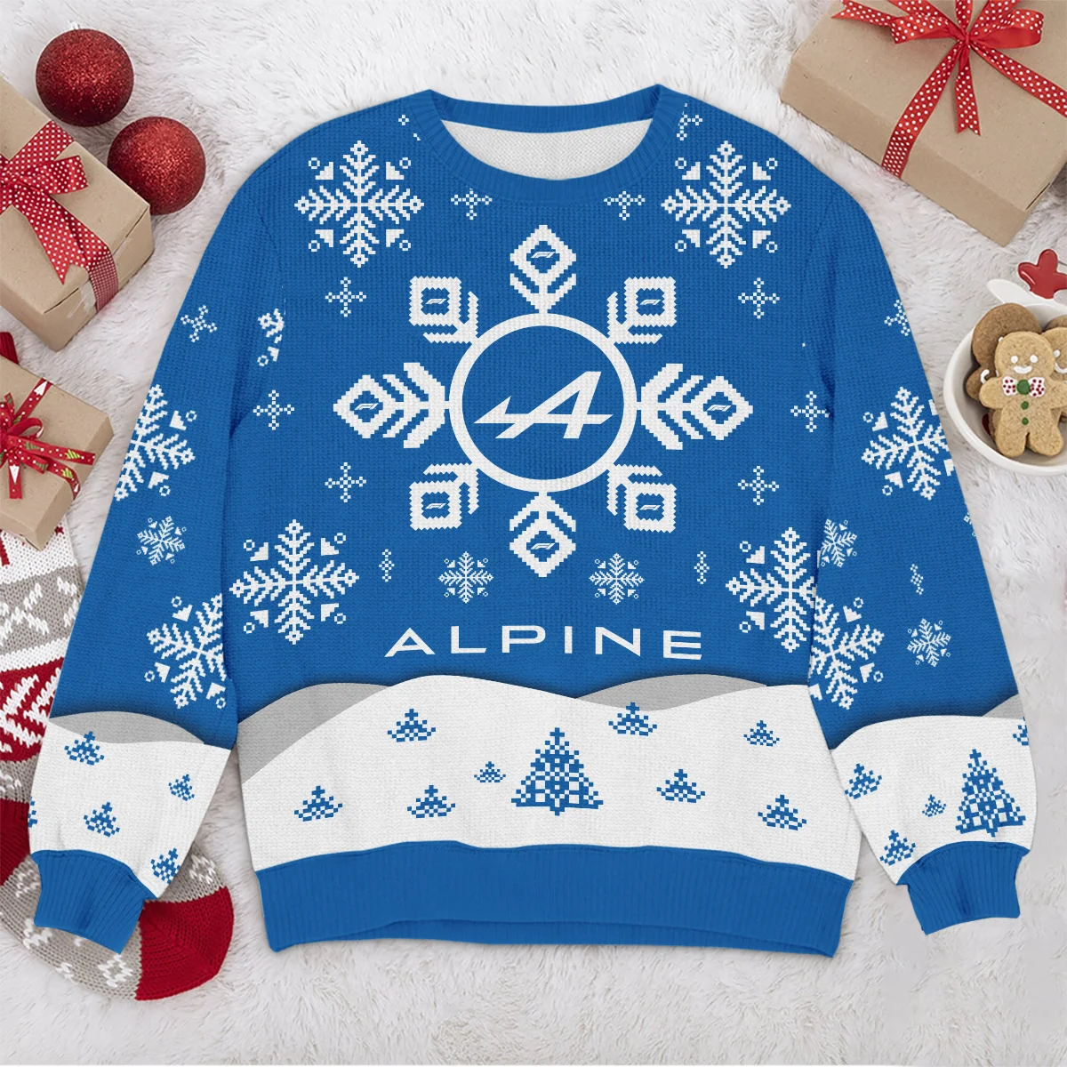 Xmas Pattern Alpine Formula 1 - Ugly Sweater BLVAF1220925A26ALP - Image 4