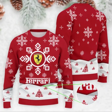 Xmas Pattern Ferrari Formula 1 - Ugly Sweater BLVAF1220925A26FRR - Race Day Outfit