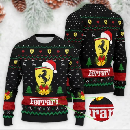 Xmas Pattern Ferrari Formula 1 - Ugly Sweater BLVAF1220925A29FRR - Formula Racing Apparel