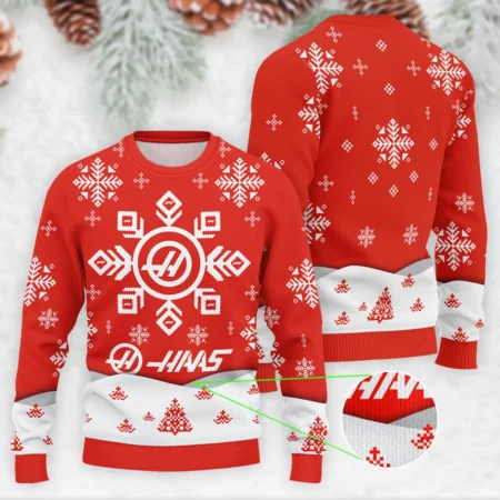 Xmas Pattern Haas Formula 1 - Ugly Sweater BLVAF1220925A26HAAS - Racing Lifestyle Clothing