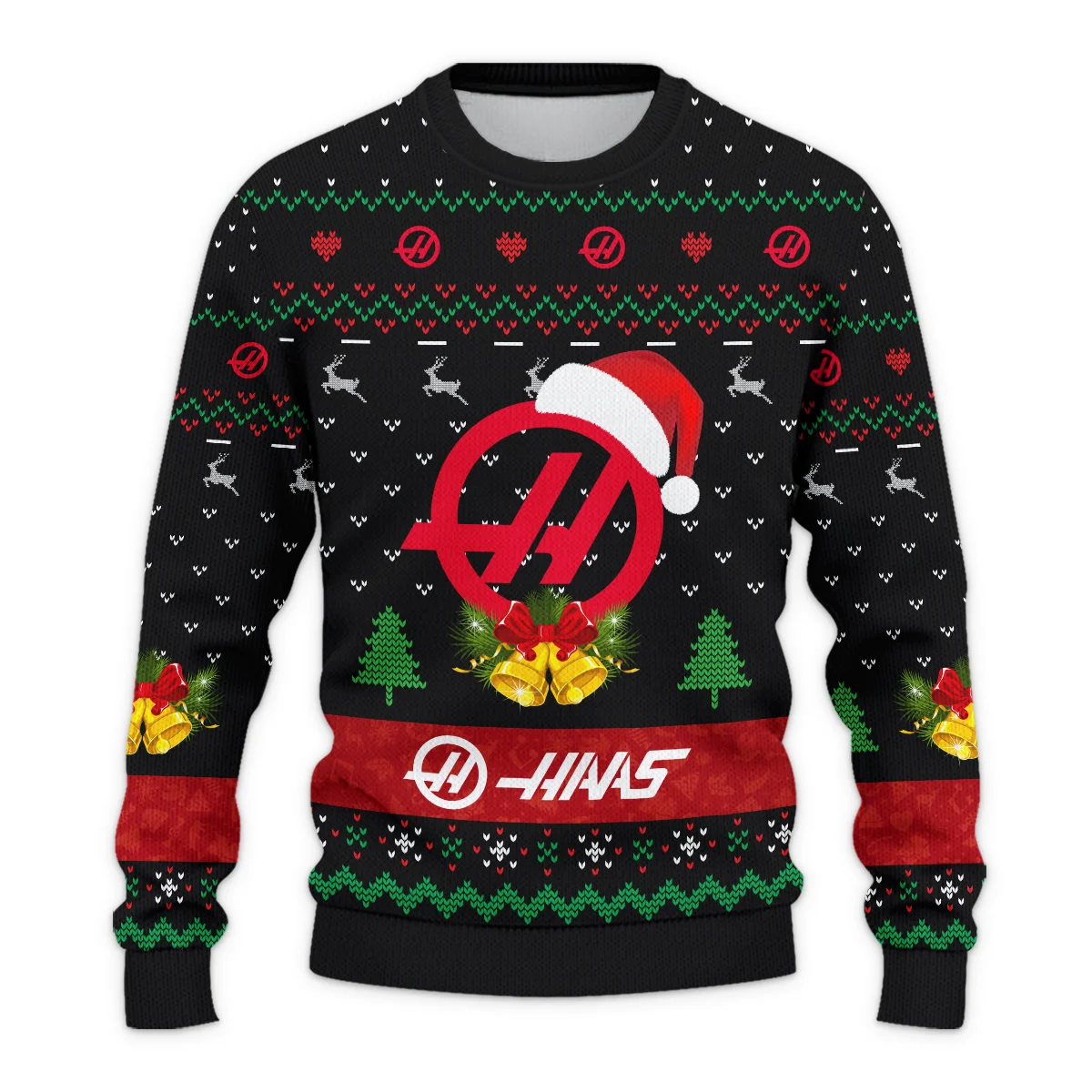 Xmas Pattern Haas Formula 1 - Ugly Sweater BLVAF1220925A29HAAS - Image 2