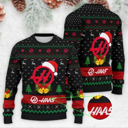Xmas Pattern Haas Formula 1 - Ugly Sweater BLVAF1220925A29HAAS - F1 Fan Gear
