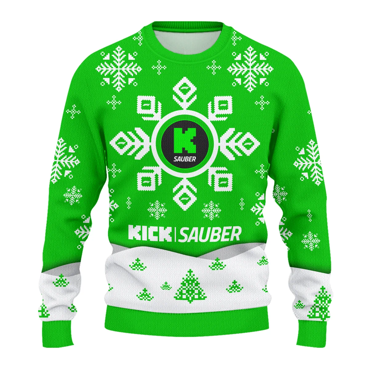 Xmas Pattern Kick Sauber Formula 1 - Ugly Sweater BLVAF1220925A26KS - Image 2