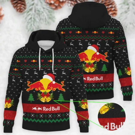 Xmas Pattern Red Bull Racing Formula 1 - Knitted Hoodie BLVAF12209250A29RBR - F1 Fan Gear