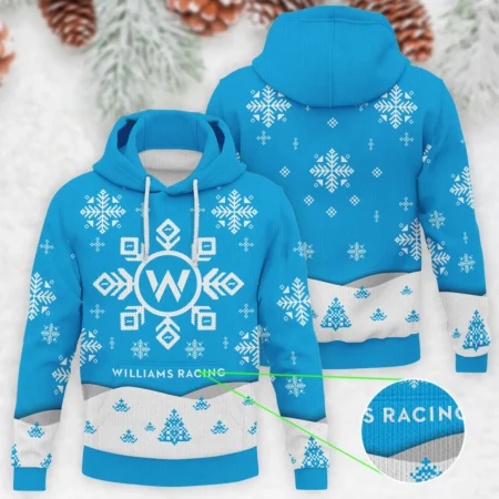 Xmas Pattern Williams Formula 1 - Knitted Hoodie BLVAF12209250A26WIL - Motorsport Lifestyle Wear