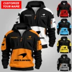 Limited Edition McLaren F1 Custom Name Hoodie Half Zip For Racing Fans BLMCL25425A2