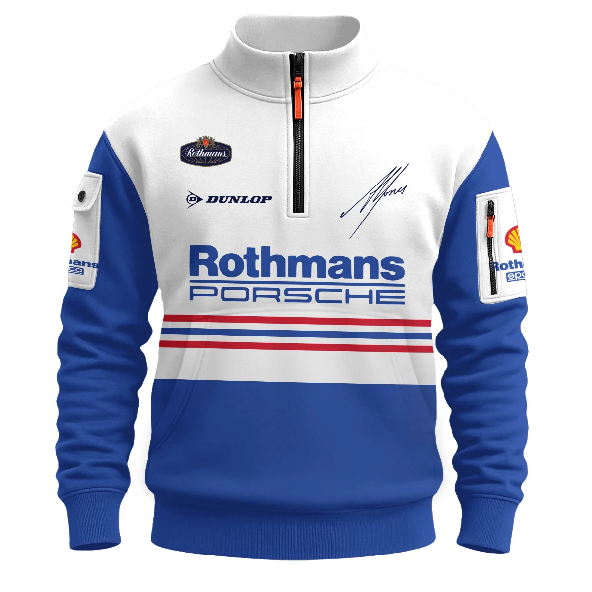 1984 Alan Jones Rothmans Porsche Sandown 1000 Sweatshirt Zipper BLAJ5426A1SHZ - Image 2