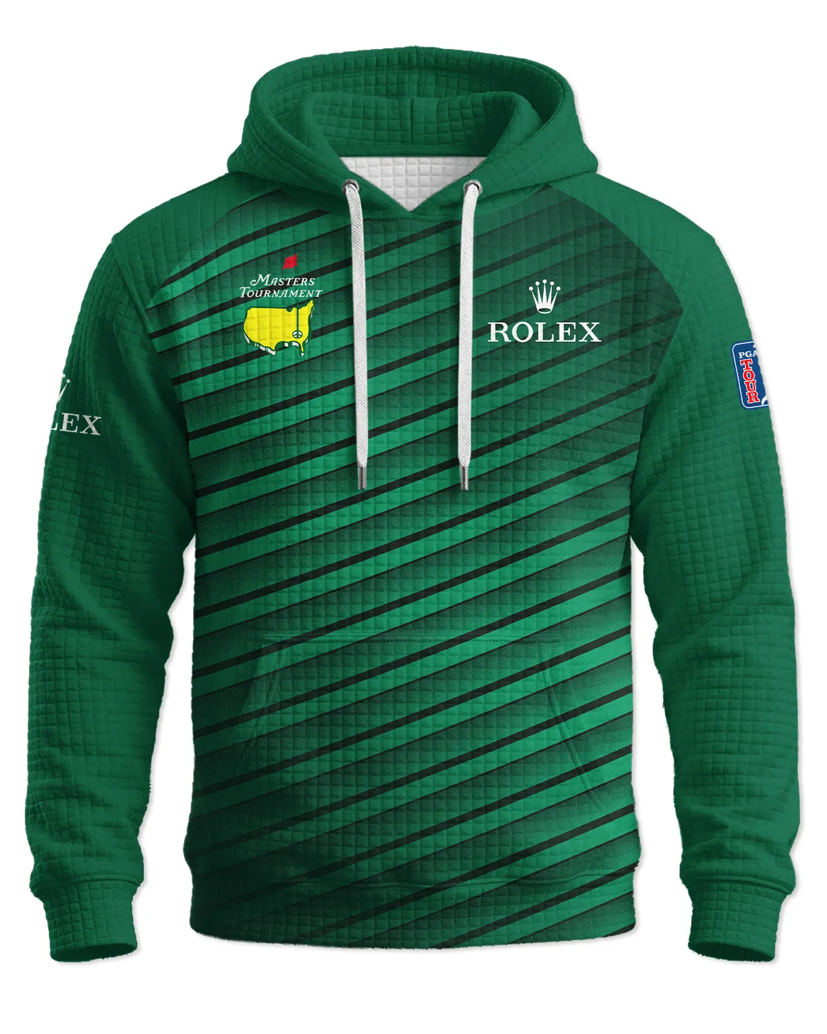 Rolex Masters Tournament Hoodie Quilted Waffle All Over Prints - Gift for Golf Fans QTMT010426A1ROX-HQW - Image 2