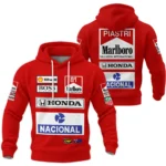 From 1988 to 2026 Oscar Piastri McLaren F1 Golden Era Hoodie Quilted Waffle BLOP3426A1HQW - Trackside Outfit