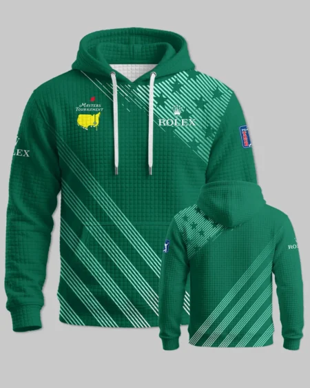 Rolex Masters Tournament Hoodie Quilted Waffle All Over Prints - Gift for Golf Fans QTMT010426A2ROX-HQW