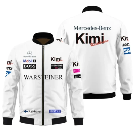2005 Kimi Raikkonen Racing Suit McLaren F1 Bomber Unisex Motorsport Apparel BLVAKR191125A3BB