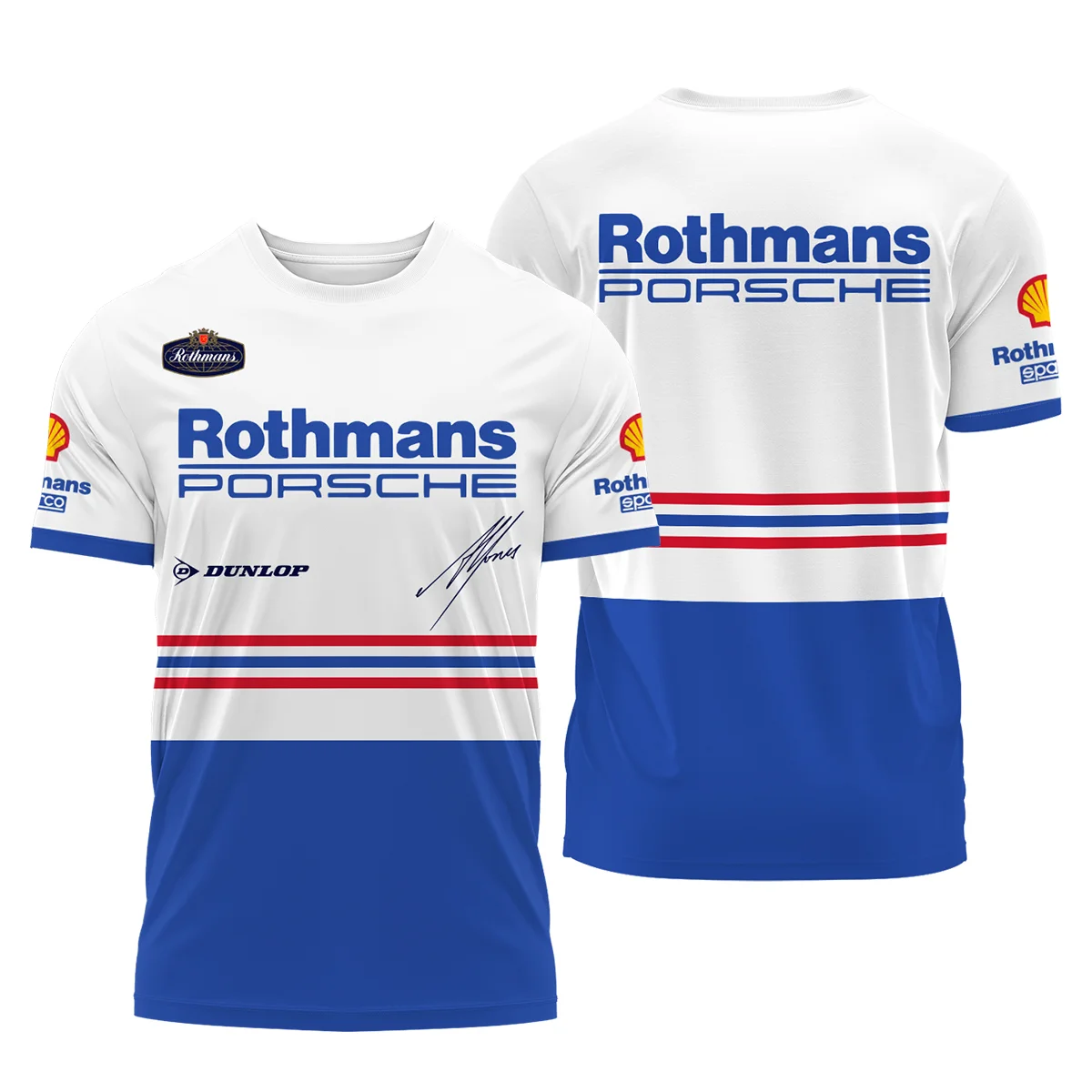1984 Alan Jones Rothmans Porsche Sandown 1000 T-Shirt BLAJ5426A1TS
