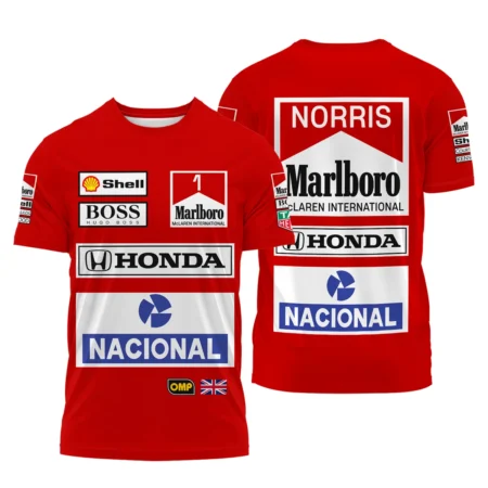 From 1988 to 2026 Lando Norris McLaren F1 Golden Era T-Shirt BLNR3426A1TS