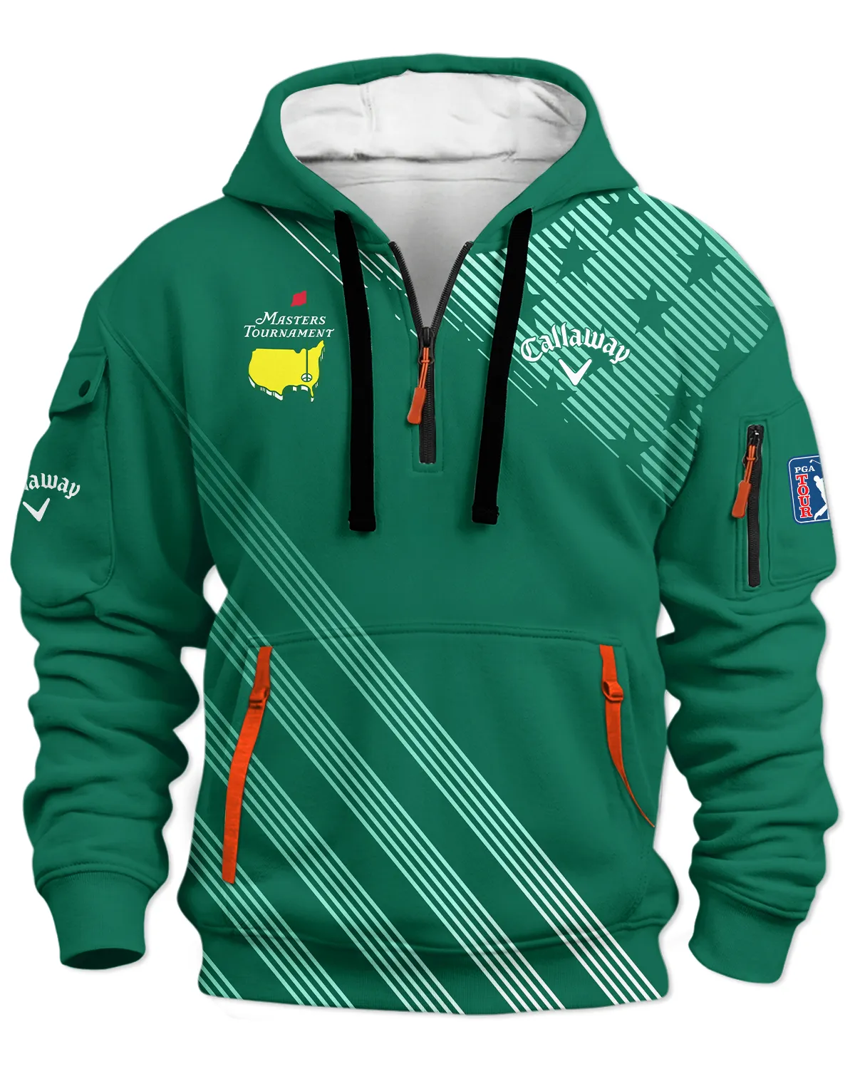 Callaway Masters Tournament Hoodie Half Zipper All Over Prints - Gift for Golf Fans QTMT010426A2CLW-HDF - Image 2
