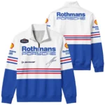 1984 Alan Jones Rothmans Porsche Sandown 1000 Quarter Zip Sweatshirt BLAJ5426A1QZS