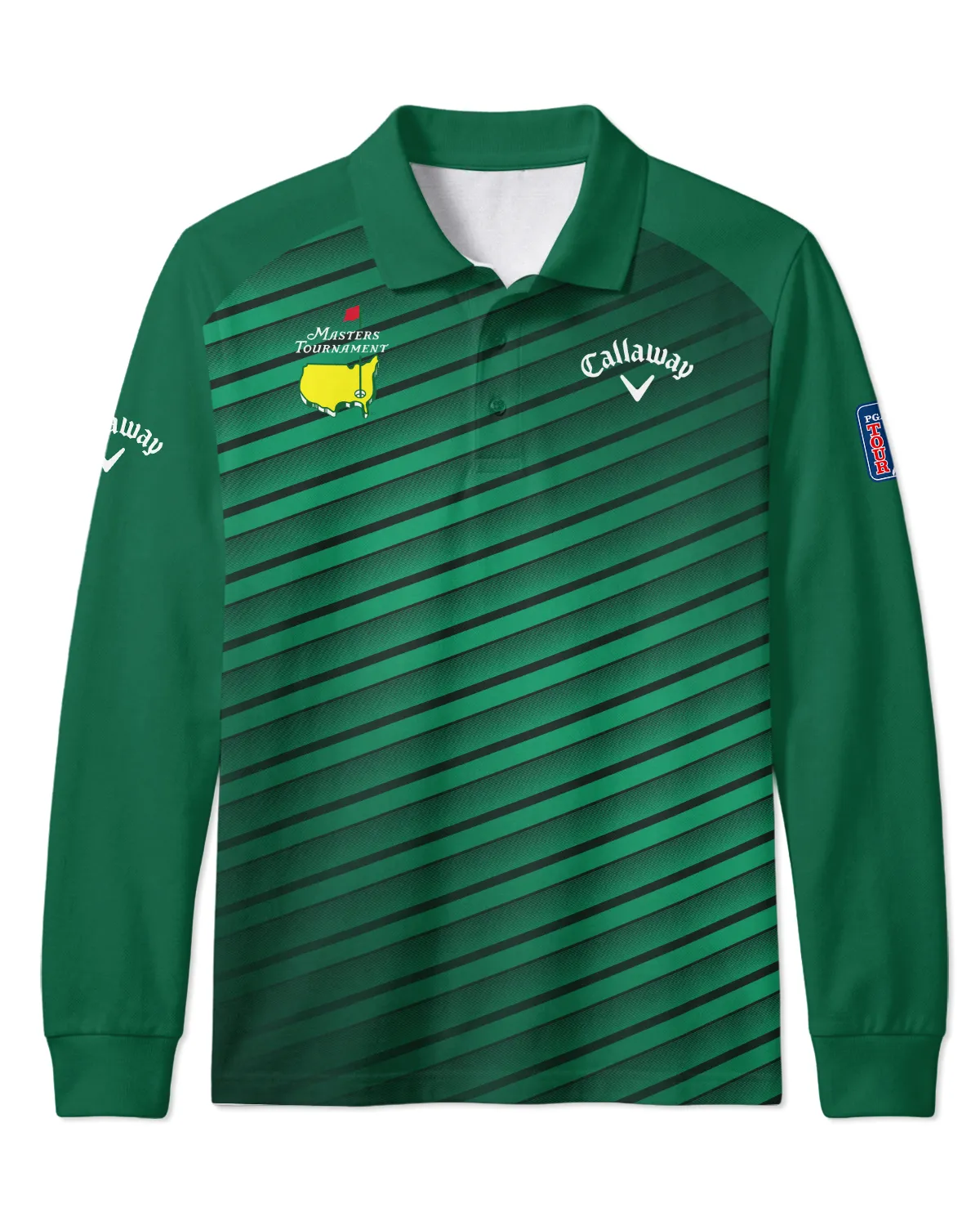 Callaway Masters Tournament Long Polo All Over Prints - Gift for Golf Fans QTMT010426A1CLW-LPL - Image 2