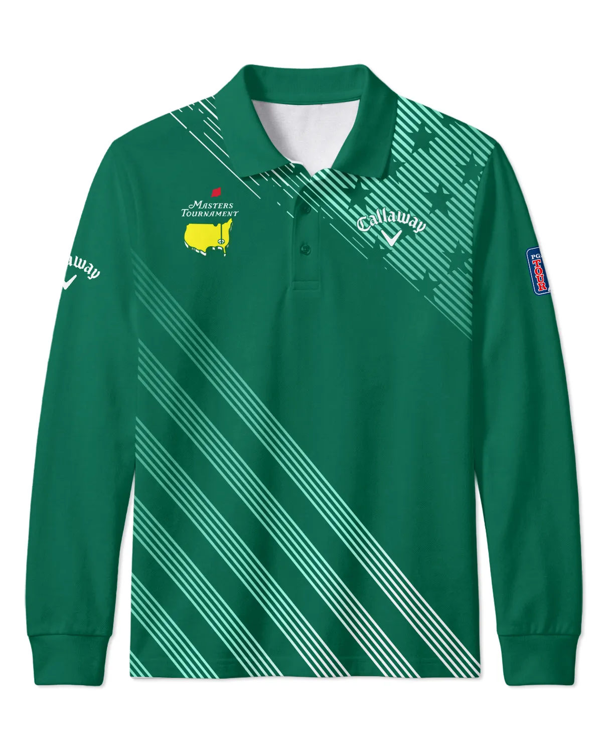 Callaway Masters Tournament Long Polo All Over Prints - Gift for Golf Fans QTMT010426A2CLW-LPL - Image 2