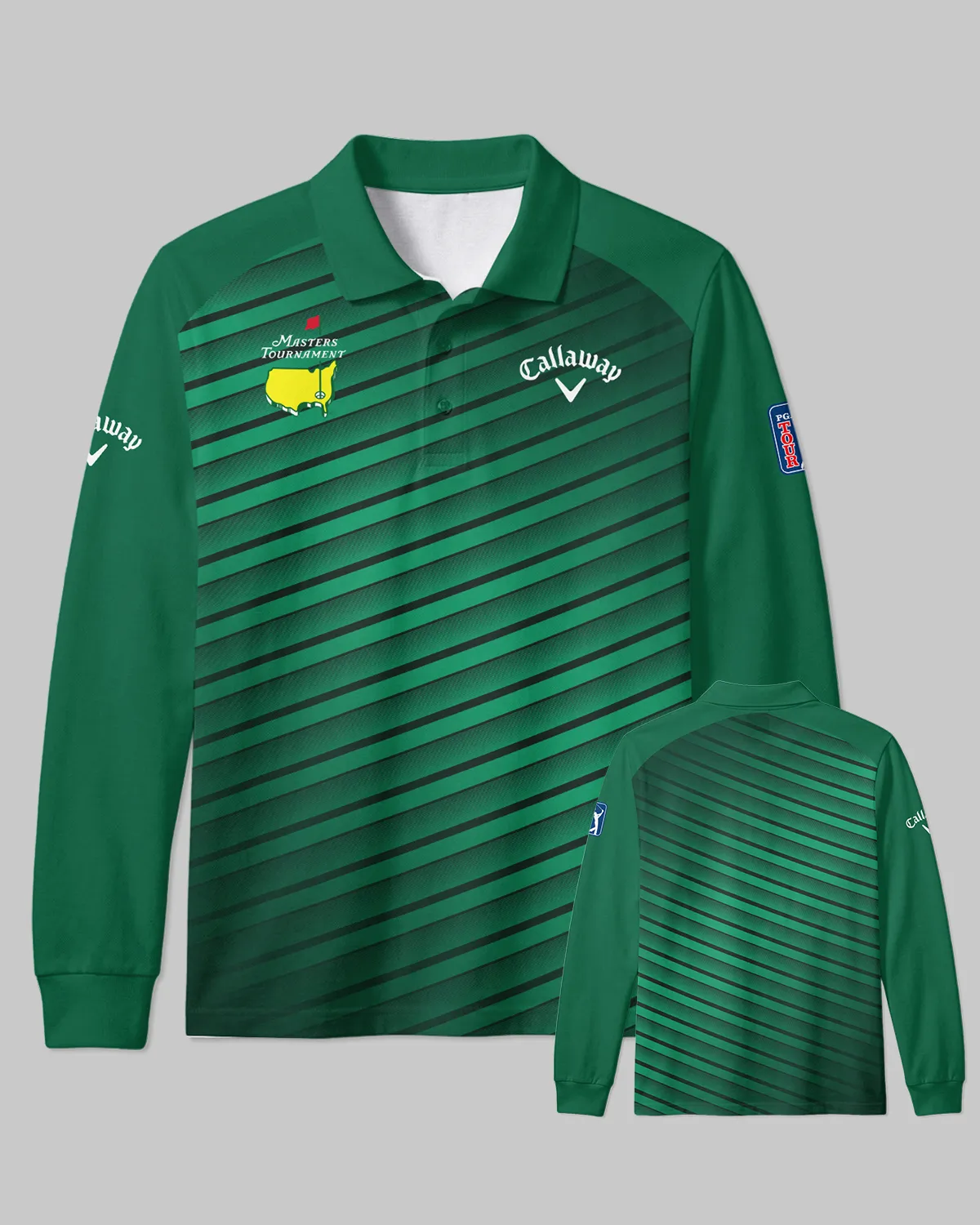 Callaway Masters Tournament Long Polo All Over Prints - Gift for Golf Fans QTMT010426A1CLW-LPL