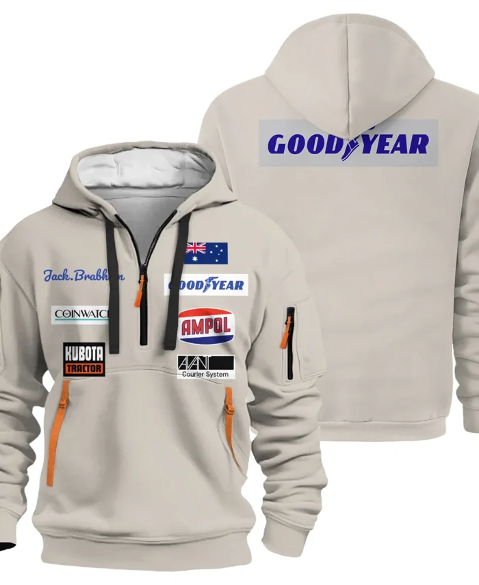 1970 Jack Brabham race suit Hoodie Half Zipper BLVAJB070725A01HDF