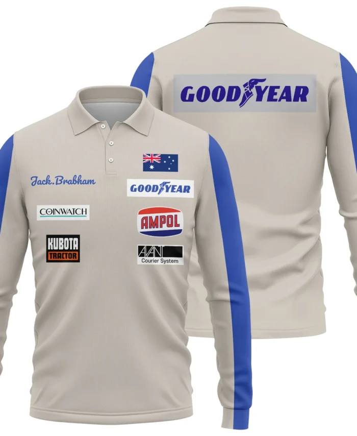 1970 Jack Brabham race suit Long Polo Shirt BLVAJB070725A01LPL