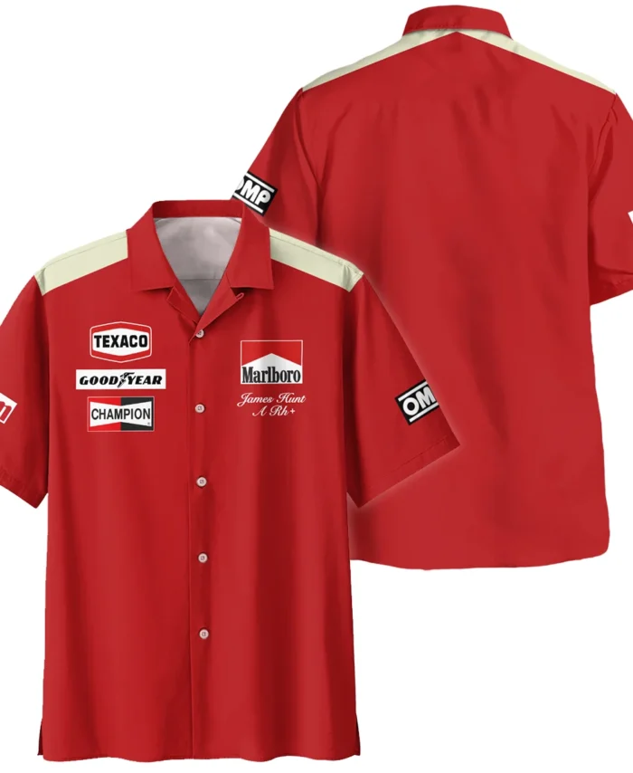 1976 James Hunt Racing Suit McLaren F1 Hawaiian Shirt BLVAJHR130825A3HW