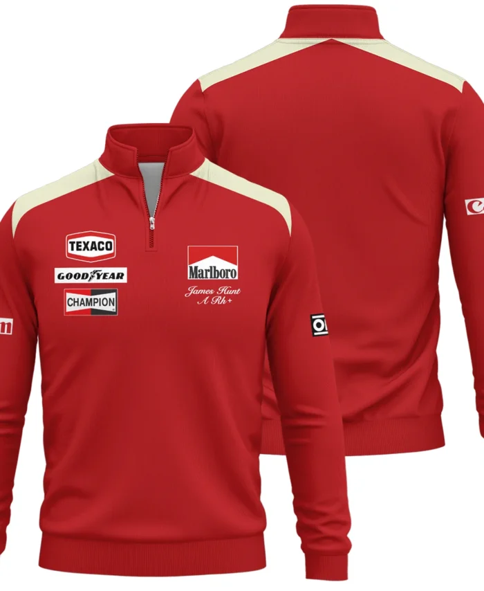 1976 James Hunt Racing Suit McLaren F1 Quarter-Zip Sweatshirt BLVAJHR130825A3QZS