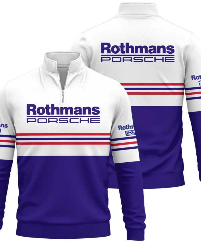 1984 Jack Brabham Rothmans Porsche 962 Quarter-Zip Sweatshirt BLVAJB080725A03QZS