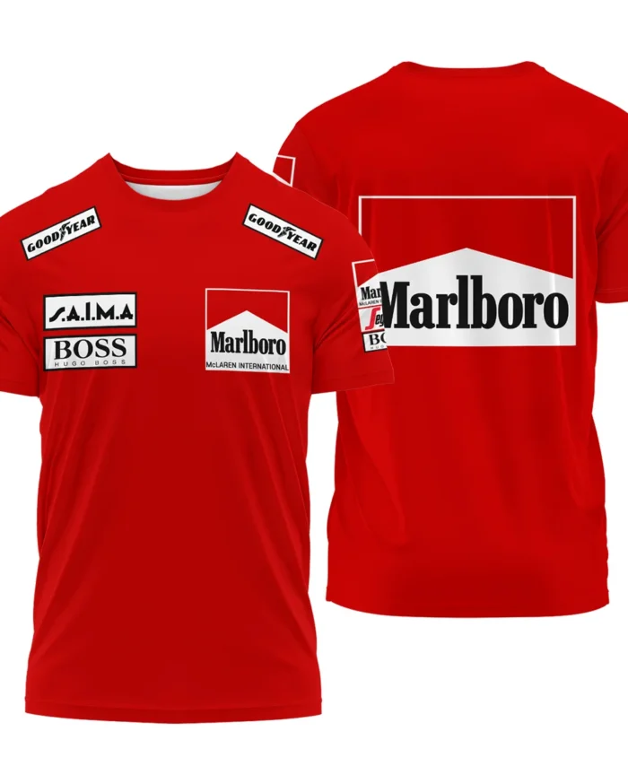 1985 Alain Prost Racing Suit McLaren F1 Team T-Shirt BLVAAP070725A04TS