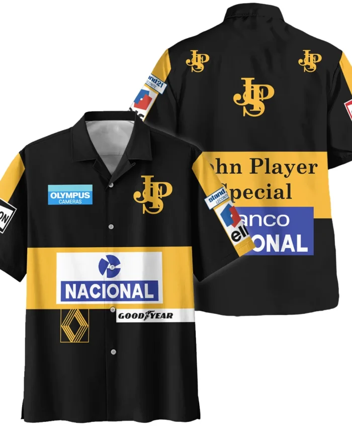 1985 Ayrton Senna John Player Special - Lotus F1 Racing Team Hawaiian Shirt BL3725A4HW