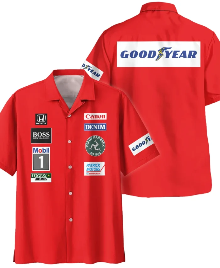 1985 Nigel Mansell Racing Suit Williams F1 Hawaiian Shirt BLNM29725A3HW