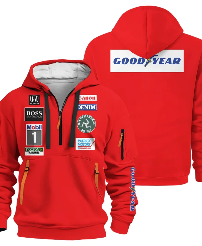 1985 Nigel Mansell Racing Suit Williams F1 Hoodie Half Zipper BLNM29725A3HDF